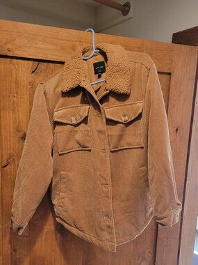 Love Tree Camel Cordoroy Shacket